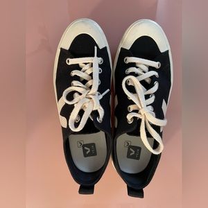 Veja cream and black sneakers